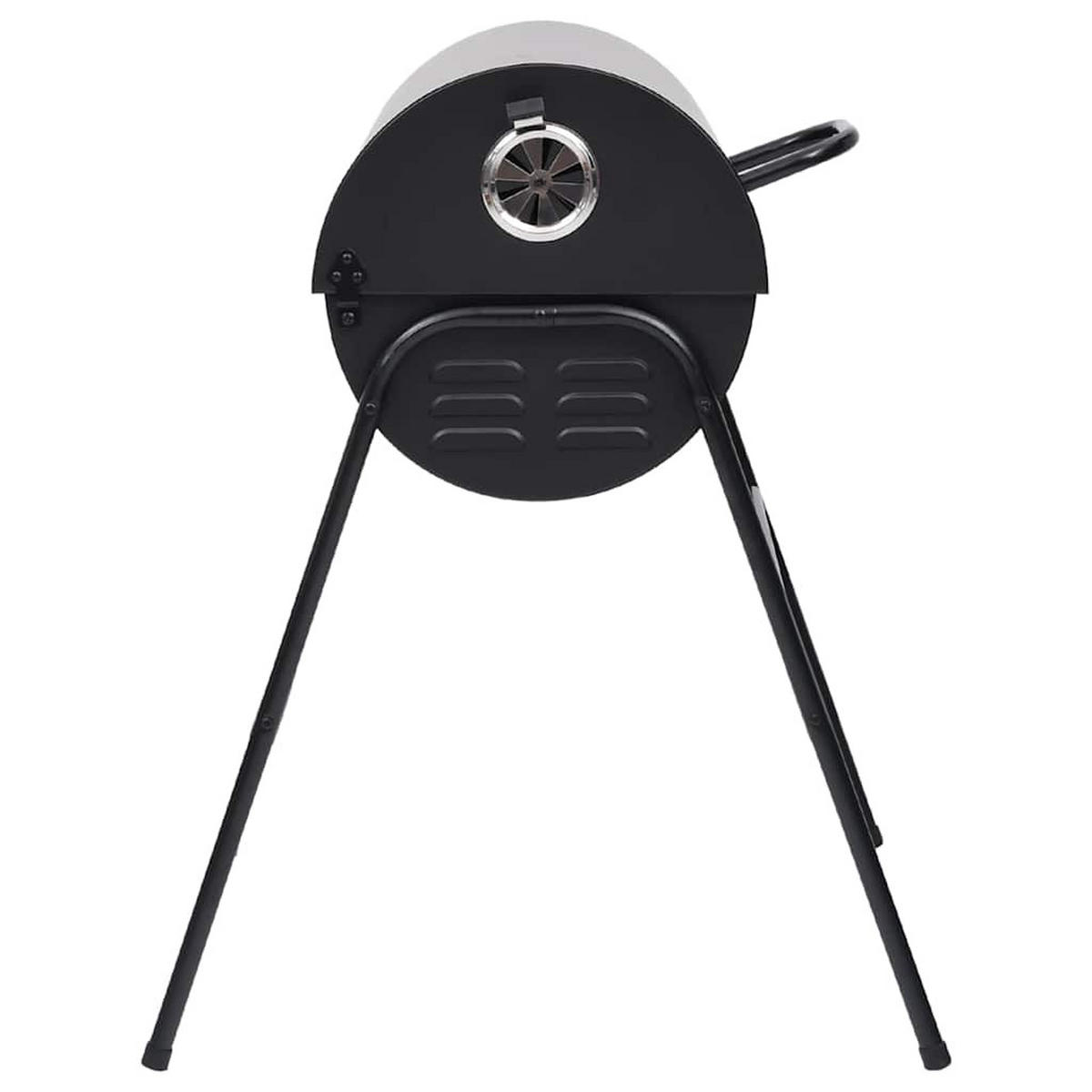 GRILL Mit 2 Grillrosten Schwarz 80/95/90 Cm Stahl - Schwarz, Metall (13/90/68cm) - vidaXL
