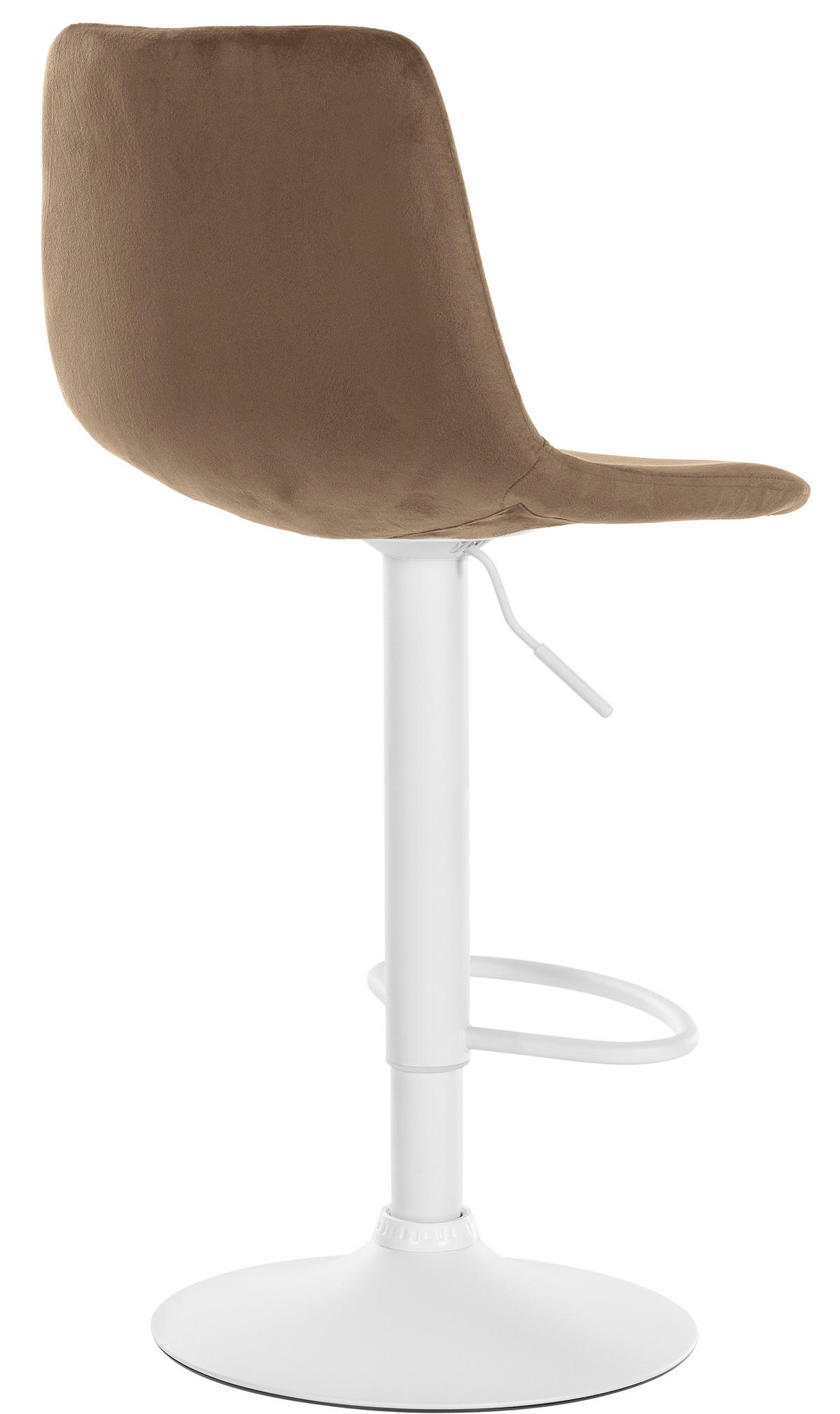 BARHOCKER 2er Set Samt braun - Braun, Textil/Metall (44/88/43cm) - CLP