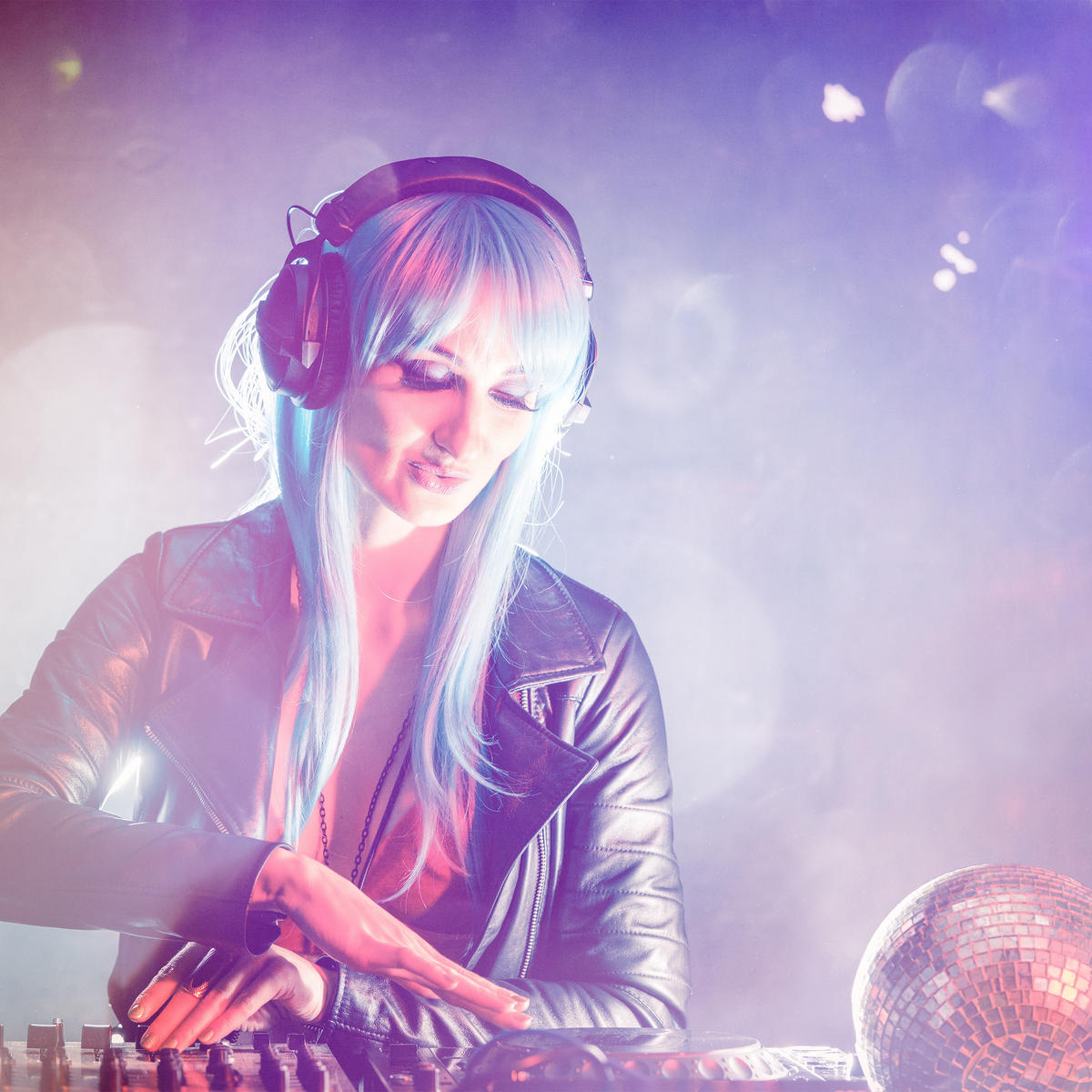 DISCOKUGEL - Silberfarben, Glas/Textil (20/23.5/20cm) - Relaxdays