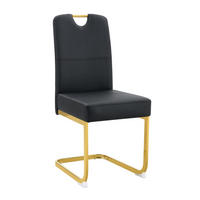 SCHWINGSTUHL DE-36779 2er-Set mit Federkernpolsterung und ergonomischem Design Schwarz - Goldfarben/Schwarz, Metall (43/97/56cm) - ComfortXL