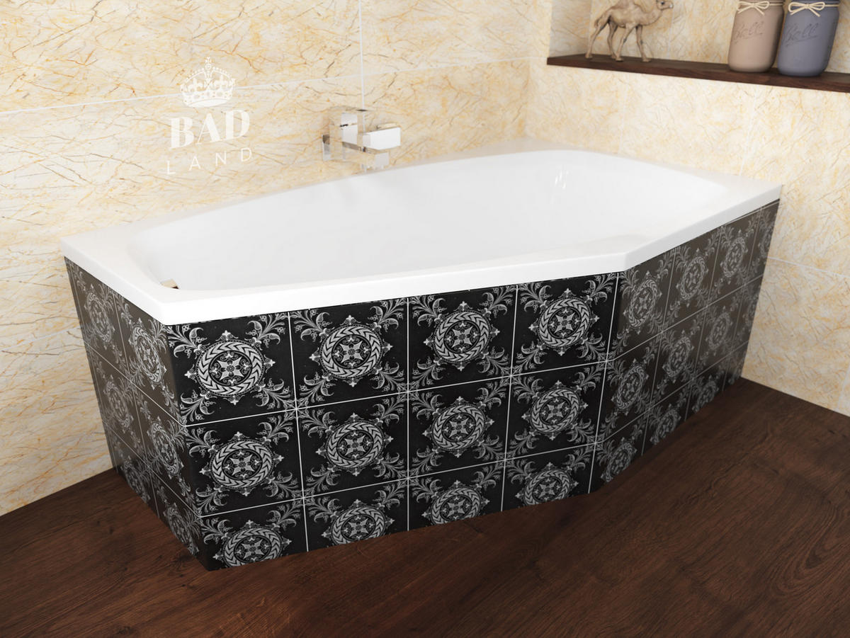 BADEWANNE Eckwanne MARIKA 140/80 Rechts Ablauf & Füße - Weiß, Kunststoff (80/53.5/140cm) - bad land