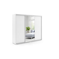 SCHIEBETÜRENSCHRANK A25 - Weiß - Weiß, Holzwerkstoff (250/245/62cm) - BM-Möbel