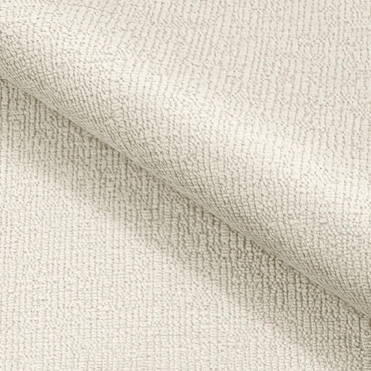 POUF Creme Mila Mit Steppungen Auf Schwarzen Niedrigen Beinen - Weiß, Textil (72/43.5/72cm) - Sepro Meble