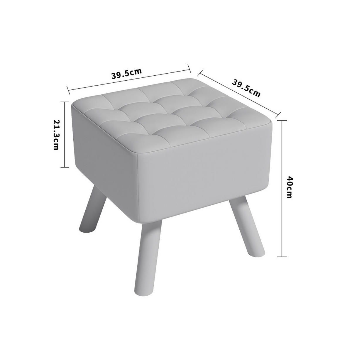 POLSTERHOCKER 39.5/39.5/40 cm Quadratisch Eichenholzbeine Leinen Gelb - Gelb/Naturfarben, Eichenholz/Holz (39.5/40/39.5cm) - Livingandhome