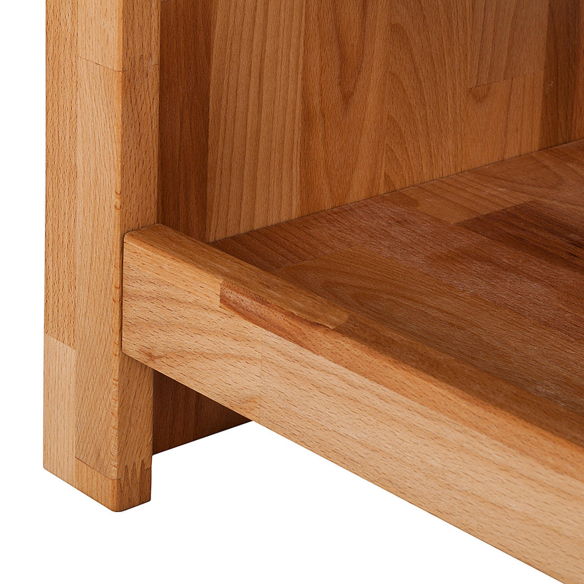 TV-LOWBOARD - Massivholz - Kernbuche, Holz (100/35/50cm) - home24