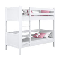 ETAGENBETT N02 Weiß 120/200 - Weiß, Naturmaterialien/Holz (120/200cm) - N-Wood
