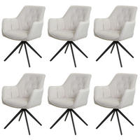 ESSZIMMERSTUHL Beige 6er-Set - Beige, Textil (55/87/60cm) - MCW