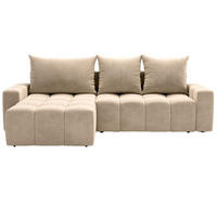ECKSOFA Bresso Beige - Beige, Holz/Textil (255/168cm) - Graingold