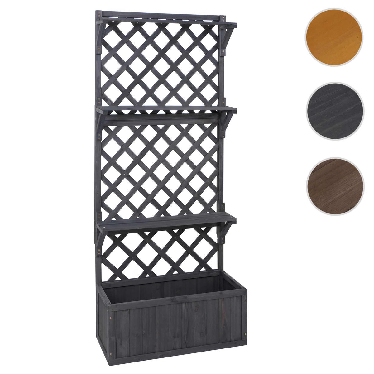 HOCHBEET Anthrazit - Anthrazit, Holz (77/177/33cm) - MCW