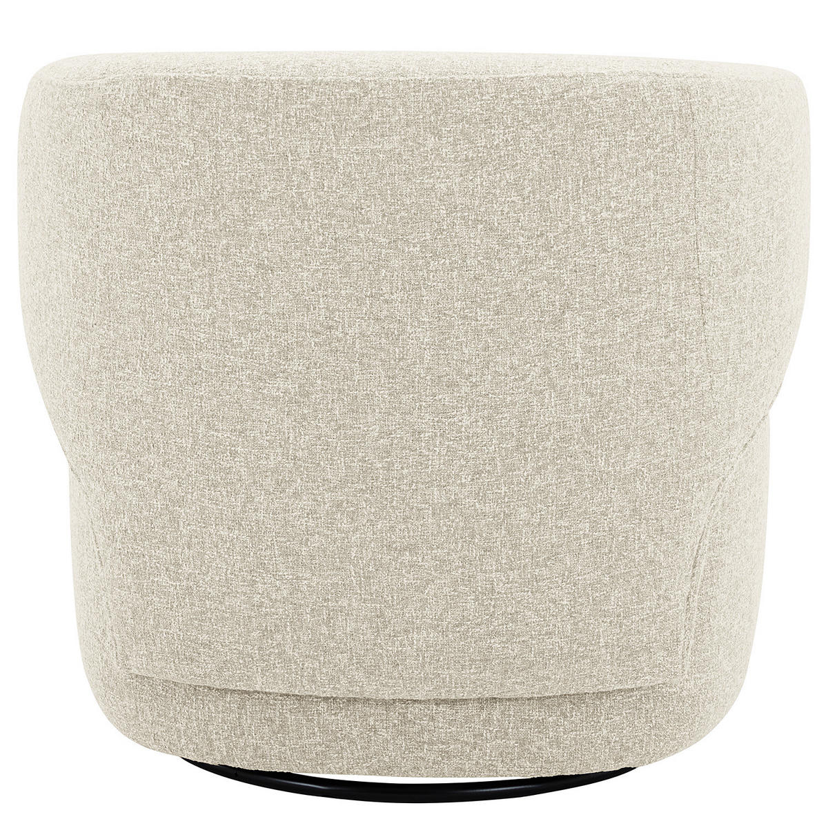 DREHSESSEL - Beige/Schwarz, Textil/Metall (80/81/76cm) - home24