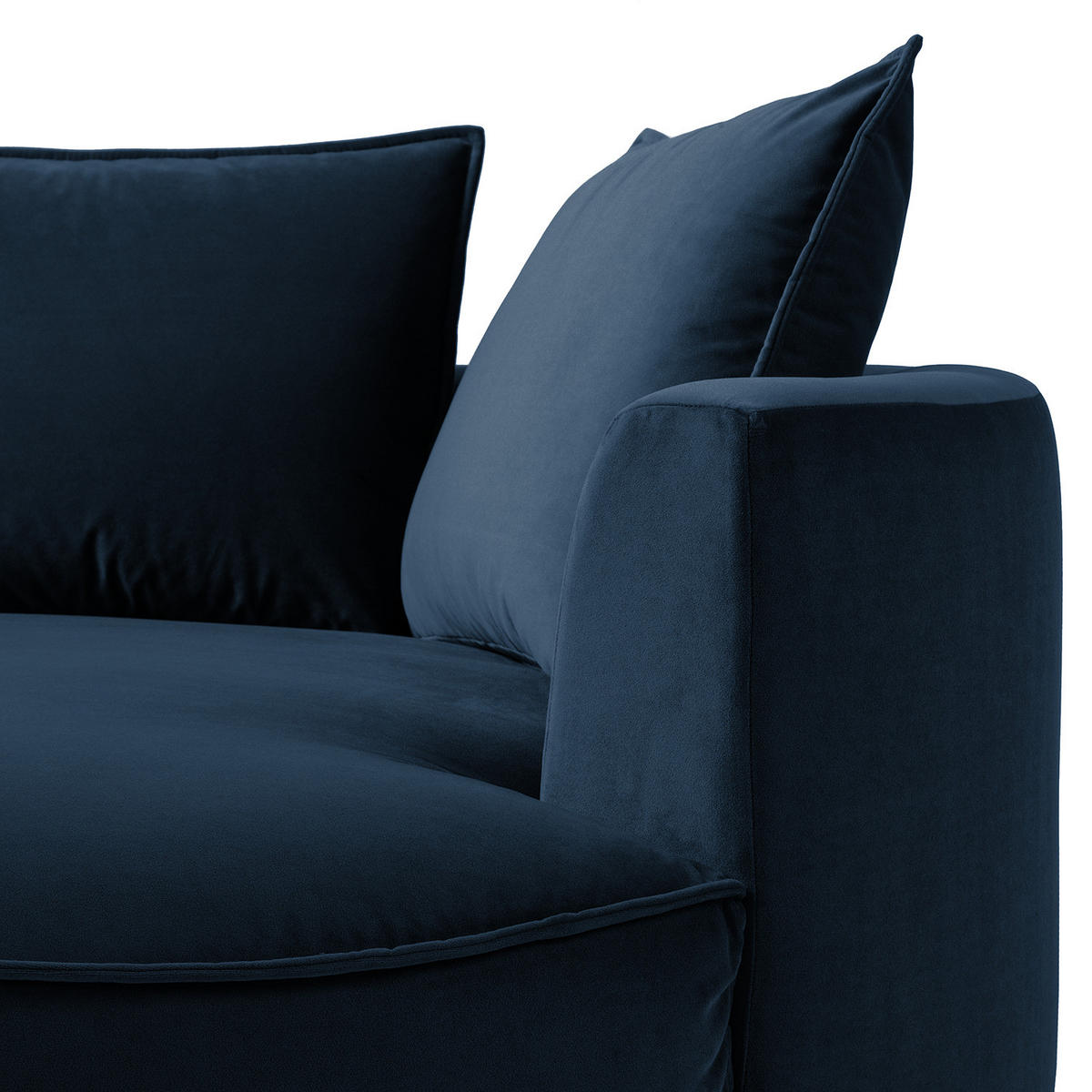 OTTOMANE - modular - Dunkelgrau/Schwarz, Kunststoff/Textil (126/82/154cm) - home24