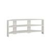 TV-ECKMÖBEL 3 Regale L114 cm - Thales - Weiß, Holzwerkstoff (36/45/114cm) - Calicosy