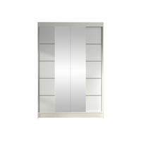 SCHWEBETÜRENSCHRANK Lino V - Weiß, Holzwerkstoff/Metall (120/200/58cm) - MIRJAN24