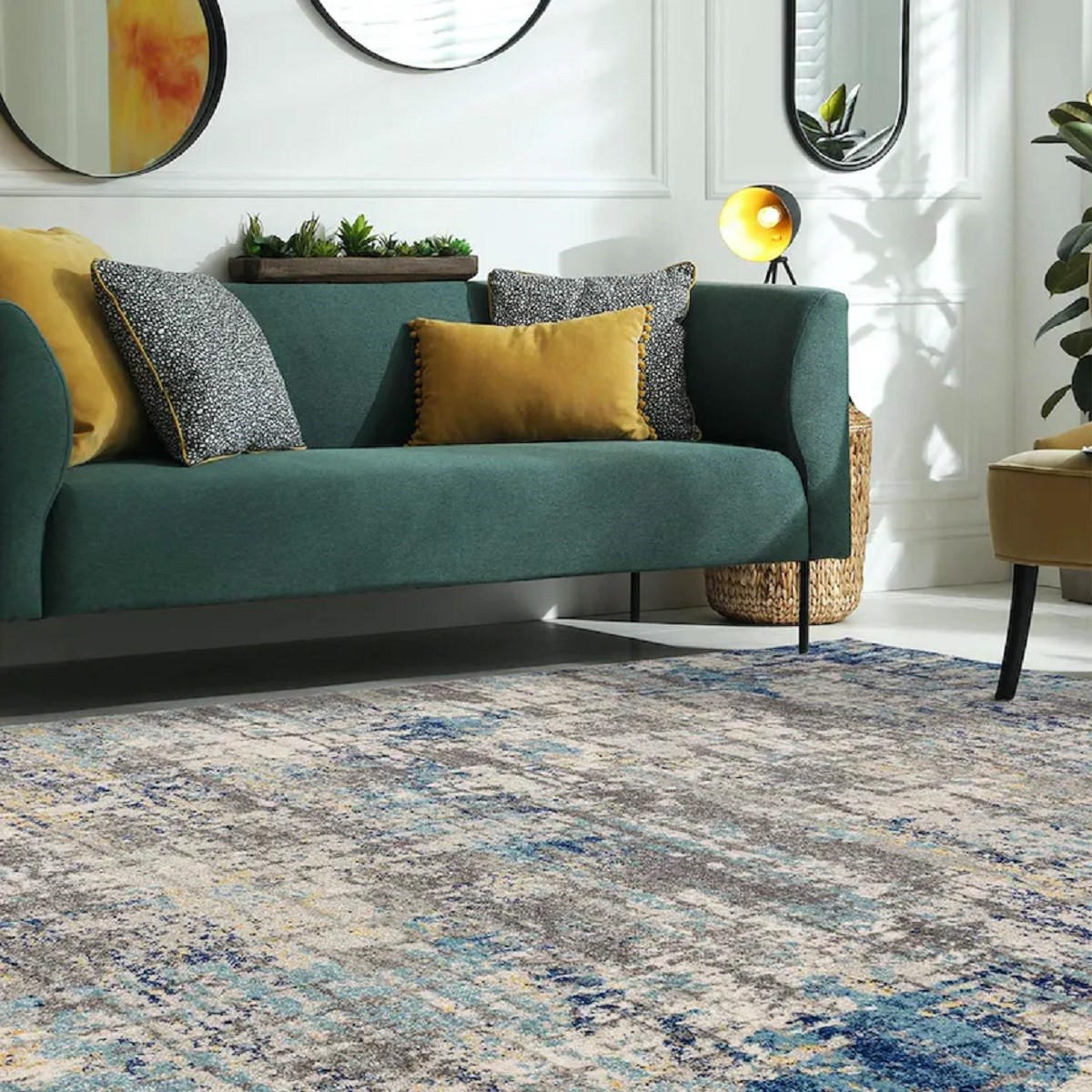 TEPPICH Moderner, flachgewebter für Wohn- und Schlafzimmer HALO Grau 160 x 230 cm - Grau, Textil (160/230cm) - Novatrend