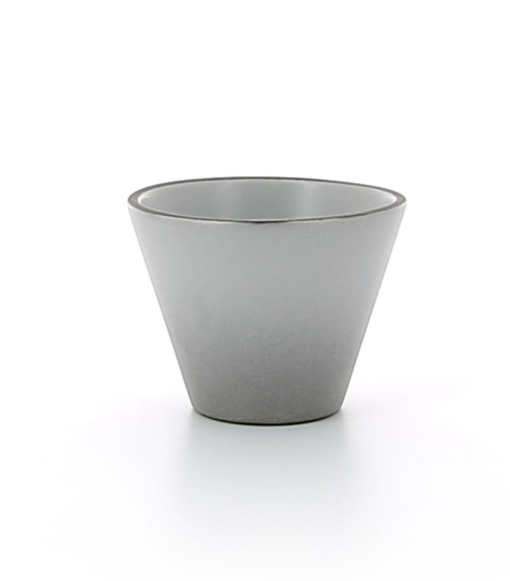 SCHALE EQUINOXE 5 cl Pfeffer - Hellgrau, Keramik (6.3/5/6.3cm) - Revol Porcelaine France