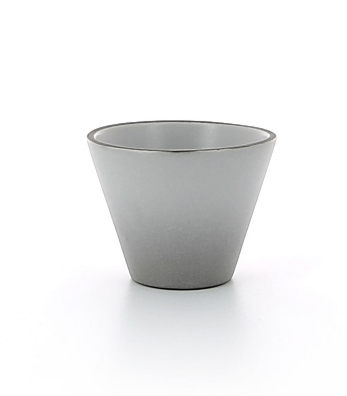 SCHALE EQUINOXE 5 cl Pfeffer - Hellgrau, Keramik (6.3/5/6.3cm) - Revol Porcelaine France