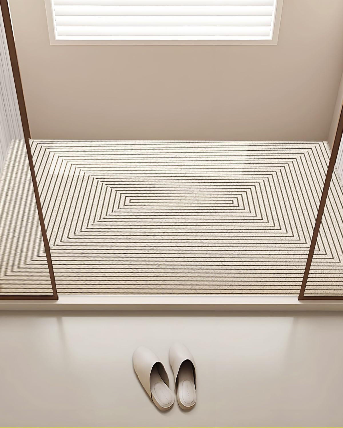 BADEMATTEN Duschmatte Badewannenmatte Nassbereiche 50*80cm - Beige, Kunststoff (50/80cm) - Kaket
