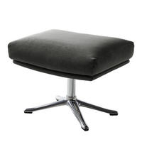 HOCKER mit Kreuzfuß - Chromfarben/Grün, Textil/Metall (54/41/41cm) - home24