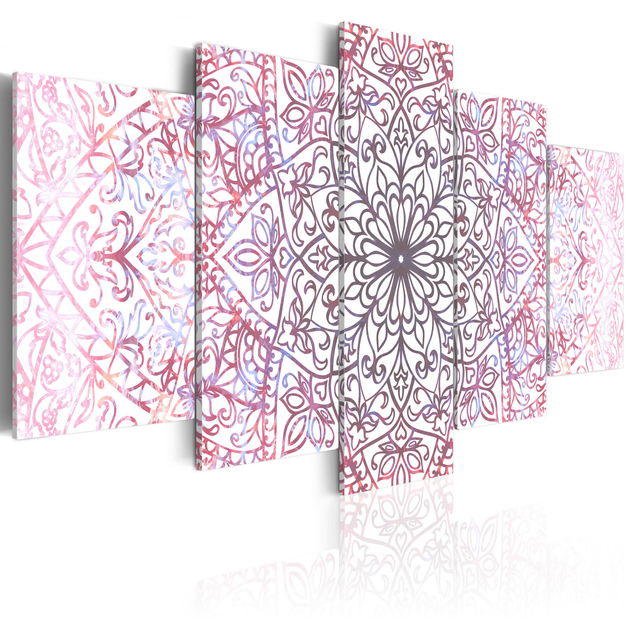 KUNSTDRUCK Rot 200/100 cm - Rot/Lila, Textil (200/100cm) - KUNSTLOFT