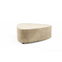 COUCHTISCH LINEO 89 cm Wohnzimmertisch gepolstert Beige - Beige, Holzwerkstoff/Textil (96/89/42cm) - MASSENO