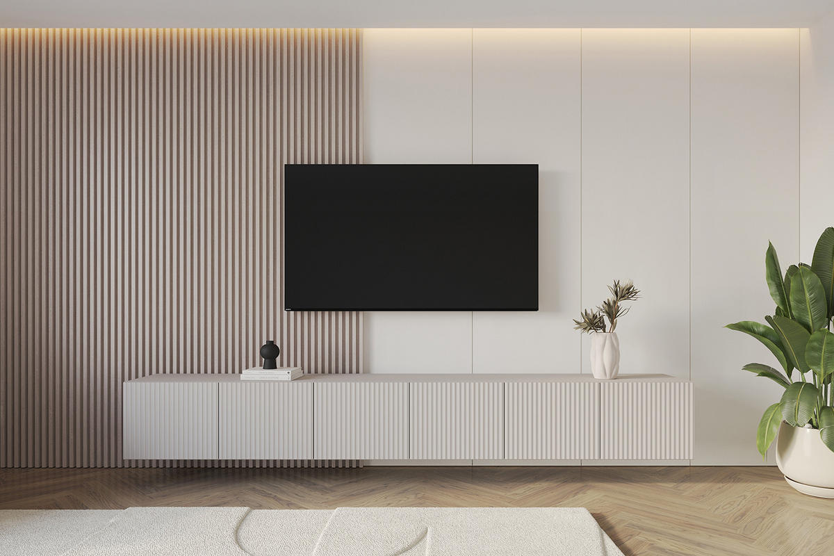 LOWBOARD NOA-2-W 3x100x40x41 cm - Kaschmir - Kaschmir, Holzwerkstoff (300/40/41cm) - ALTDECOR