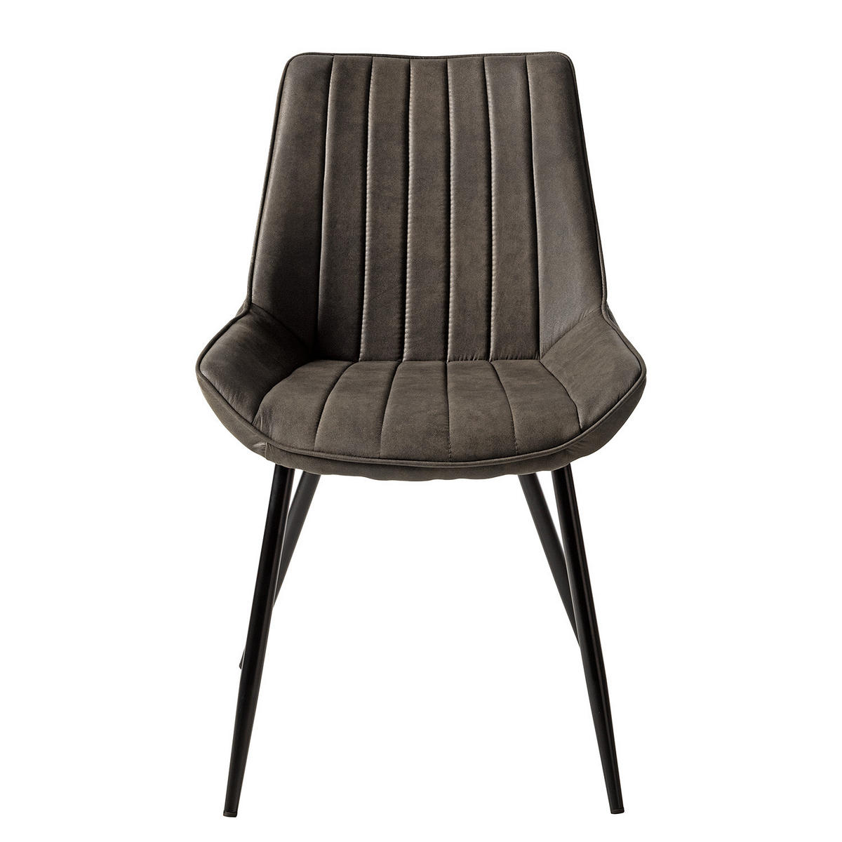 POLSTERSTUHL - Anthrazit, Textil/Metall (54/86/62cm) - home24