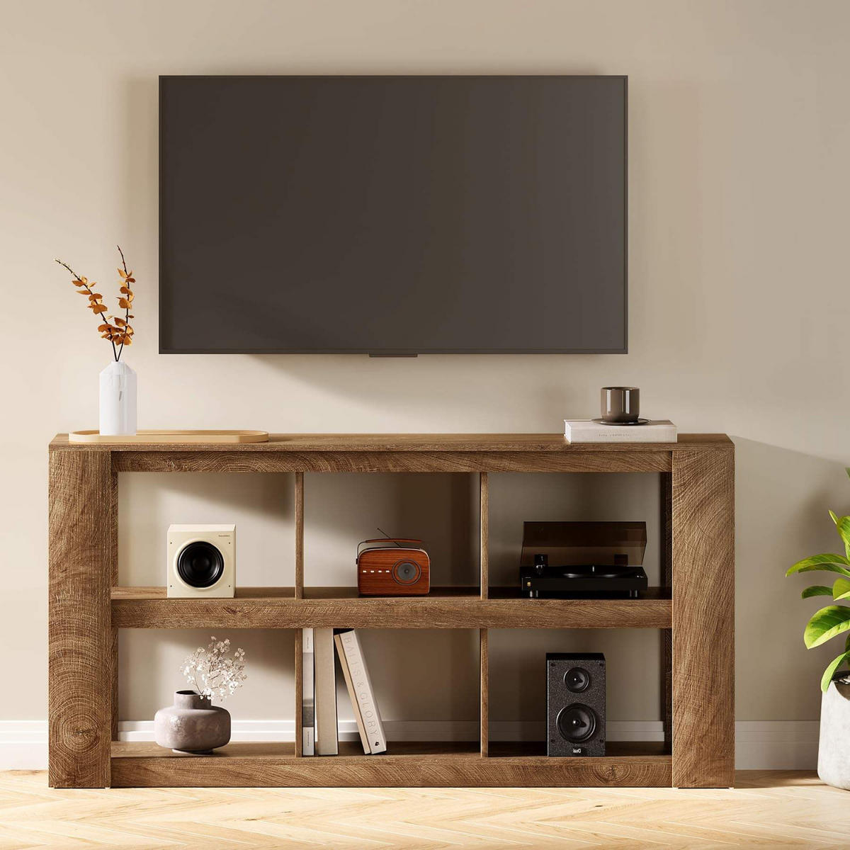 KONSOLENTISCH Holz braun 160/30/80 cm - Hellbraun, Holzwerkstoff (30/160/80cm) - Quality Elegance