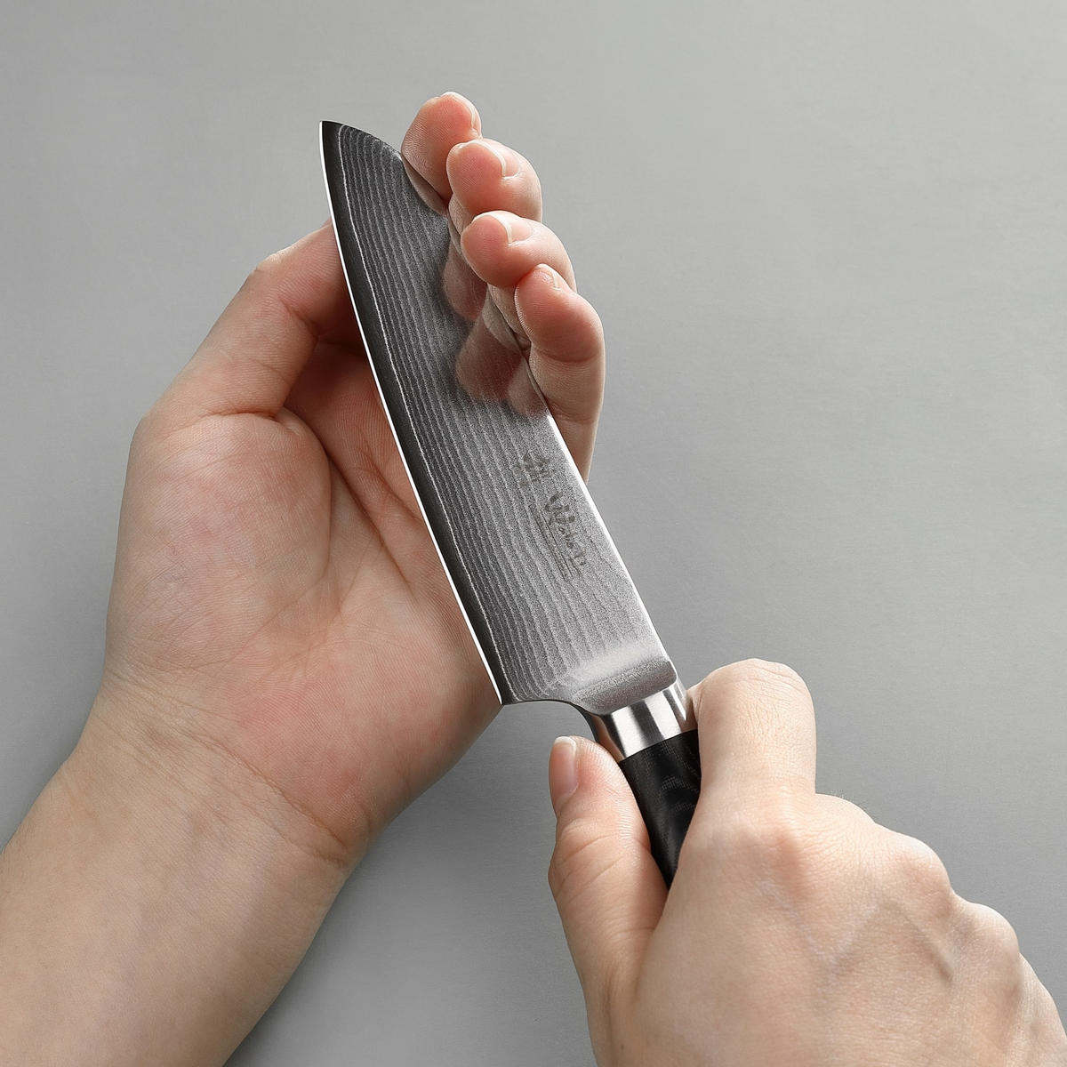 SANTOKUMESSER 12 cm - Schwarz, Metall (24cm) - Wakoli