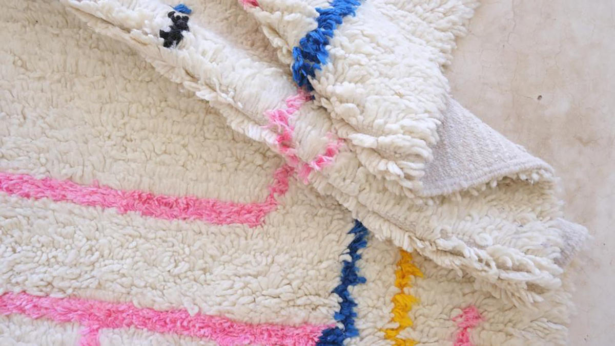 BERBERTEPPICH marokkanisch aus Wolle Pop 200x 300 cm - Multicolor, Naturmaterialien (200/300cm) - AFK Living