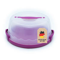 KUCHENTRANSPORTBOX Kuchenbehälter 29.8/28.8/13.2 cm - Lila, Kunststoff (28.8/13.2/29.8cm) - Intirilife