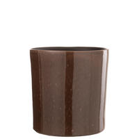 BLUMENTOPF FLEK - Töpferei - Braun - L - Ø 24 cm - Braun, Keramik (24/24cm) - J-Line