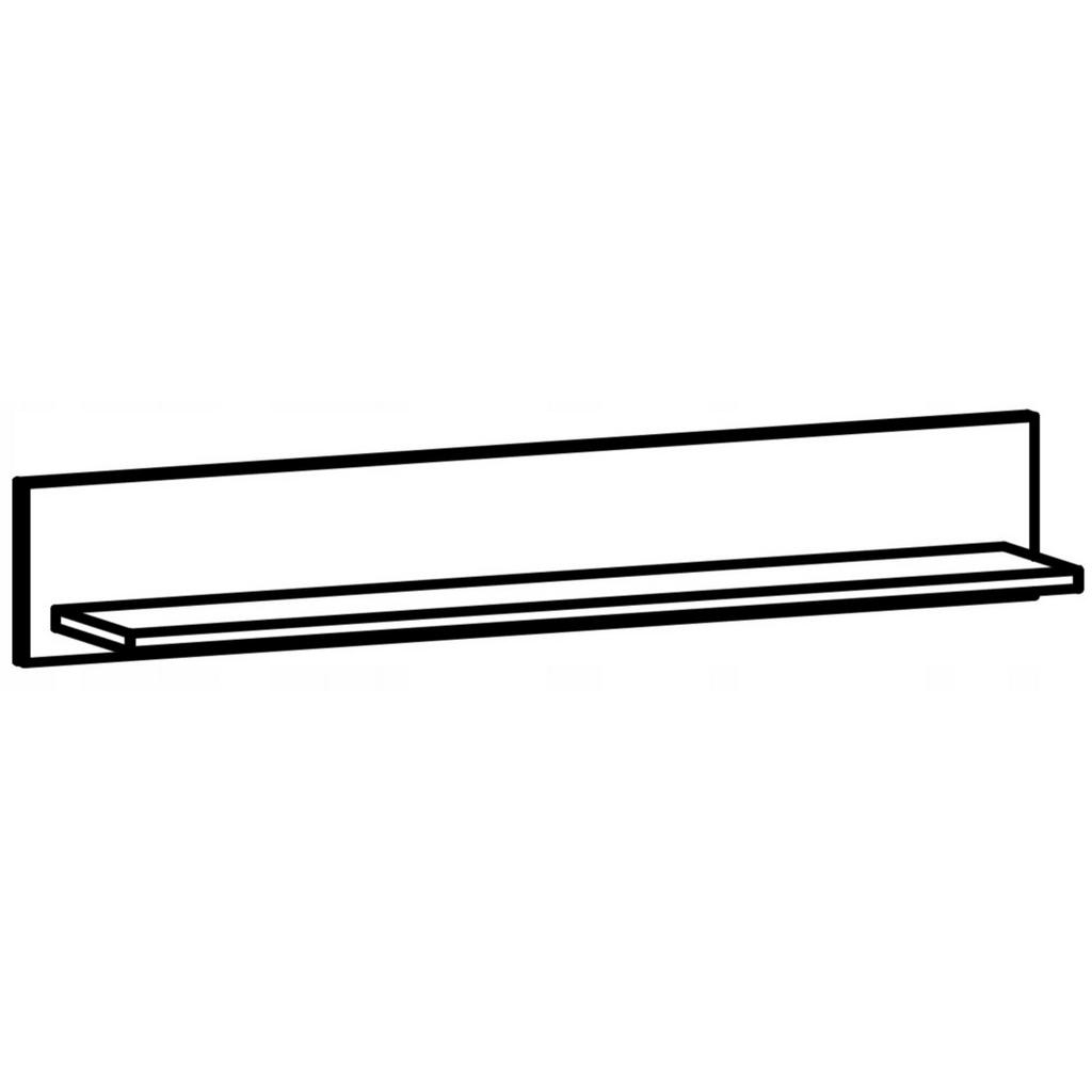 Thumbnail - Matkam Möbel Wandregal, Weiß, Holzwerkstoff, 98x16x18 cm, Wohnzimmer, Regale, Wandregale