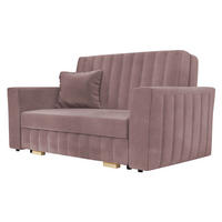 SCHLAFSOFA Viva Glam II - Naturfarben/Rosa, Holz/Kunststoff (145/85/98cm) - MIRJAN24