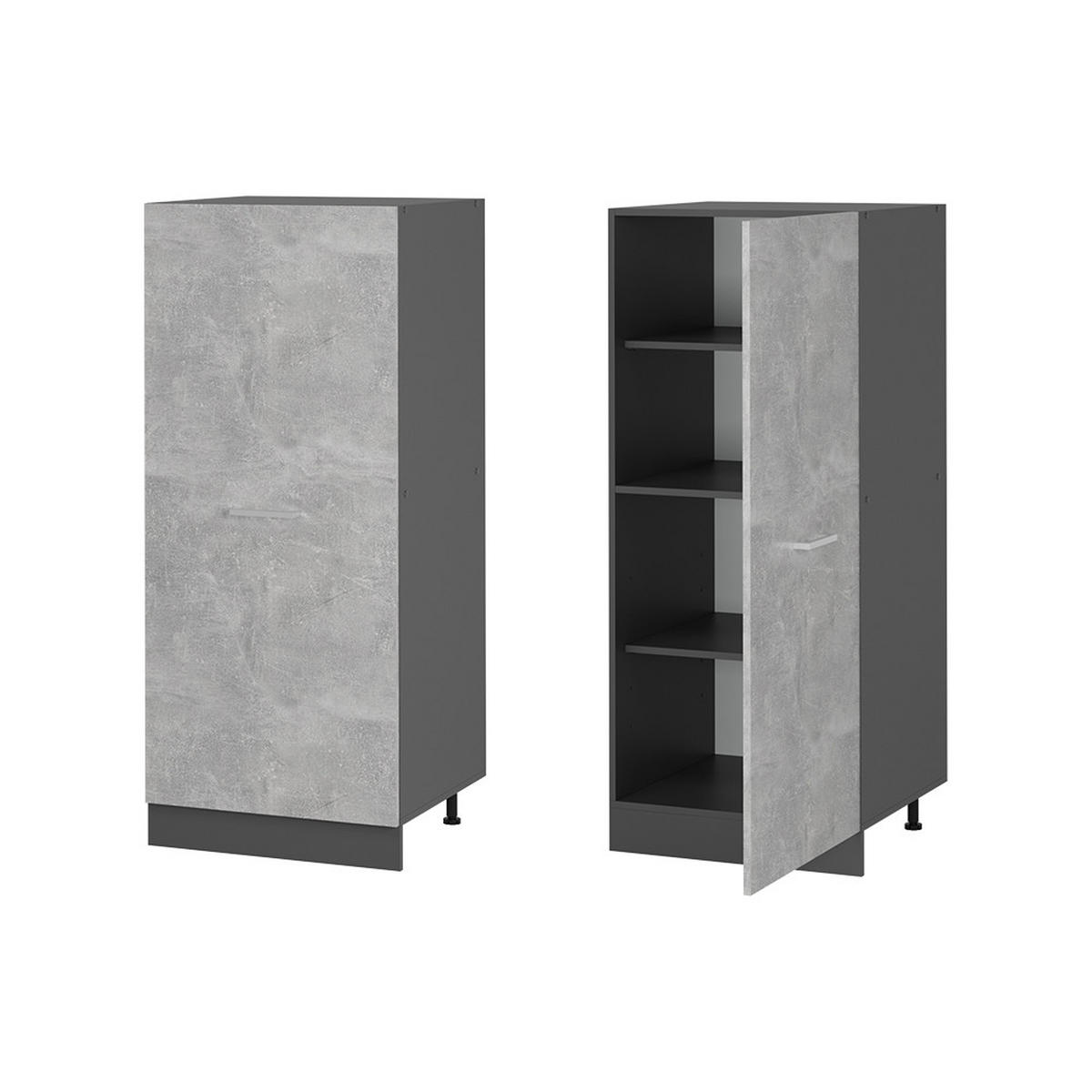 Anthrazit/Grau, Holzwerkstoff (60/143/57cm) - Vicco