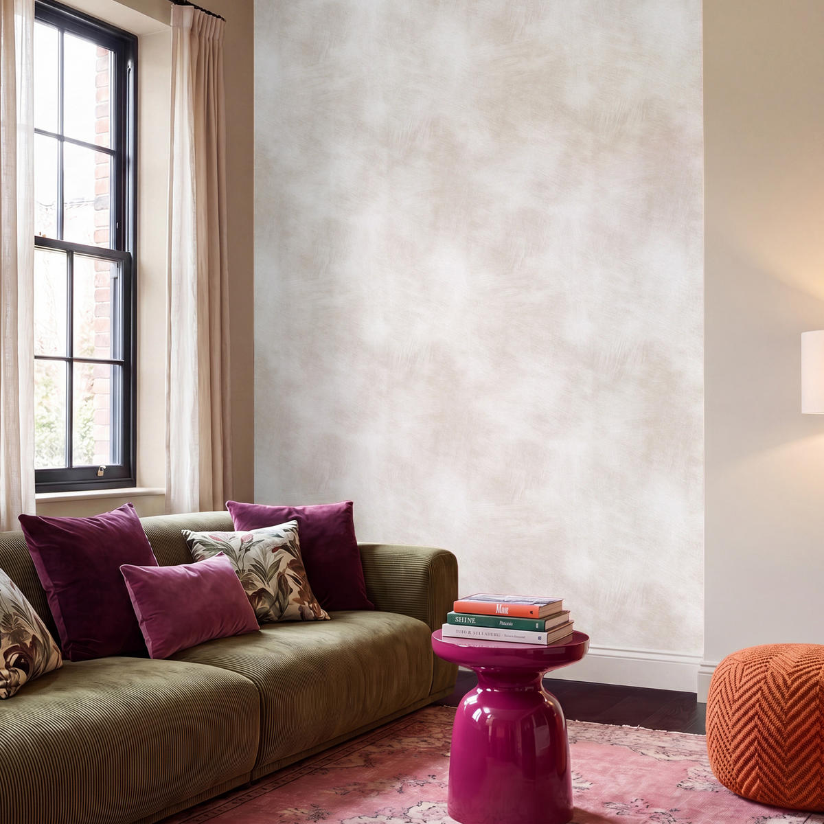 TAPETE - Dezent - Textur - Beige - 220x280 cm - Creme, Papier (220/280cm) - OnlyWow