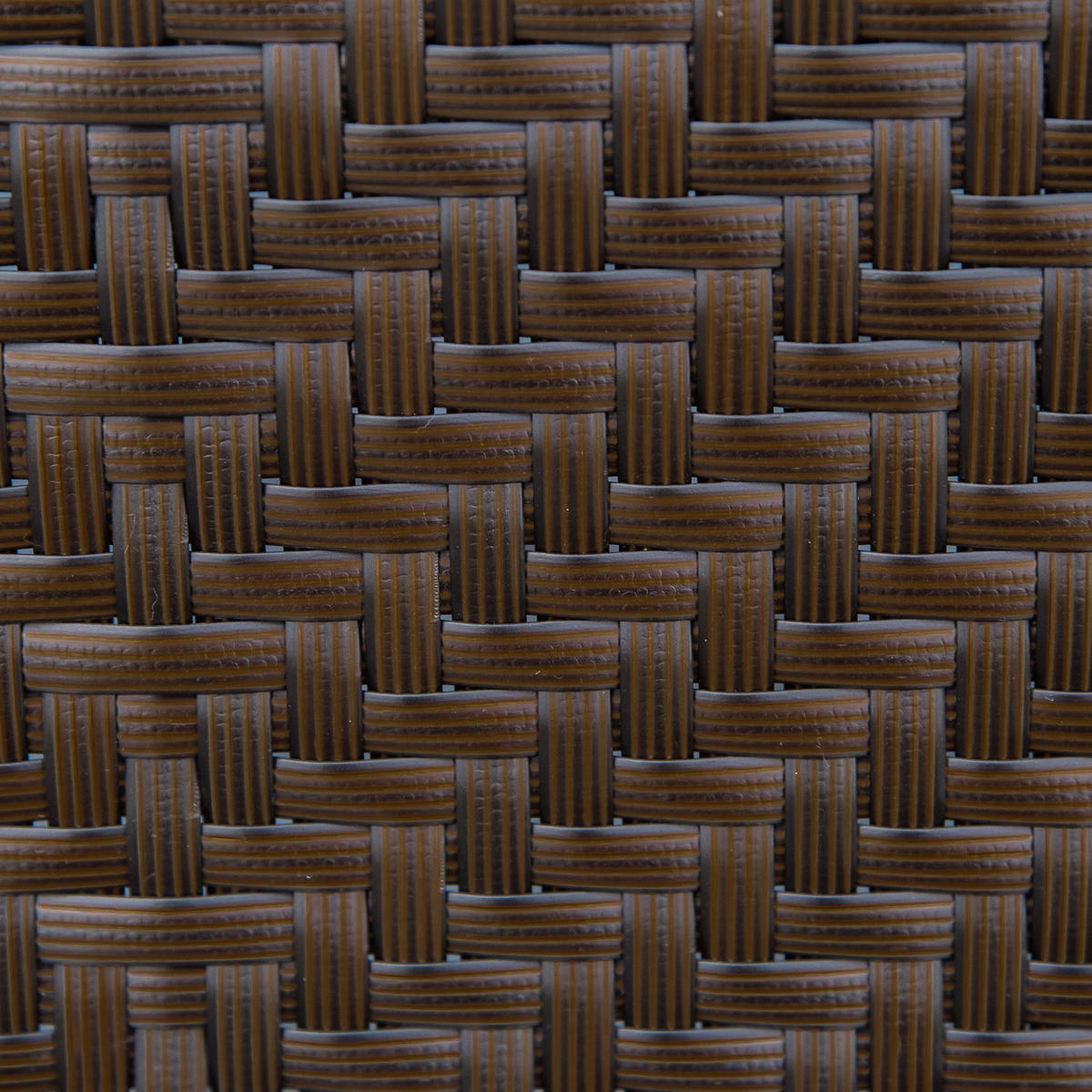 KLAPPBARER Polyrattan Gartenstuhl mit 7-fach verstellbarer Rückenlehne, wetterfester Balkon- und Campingstuhl bis 120 kg, Braun/Schwarz - Braun, Kunststoff (58/111/71cm)