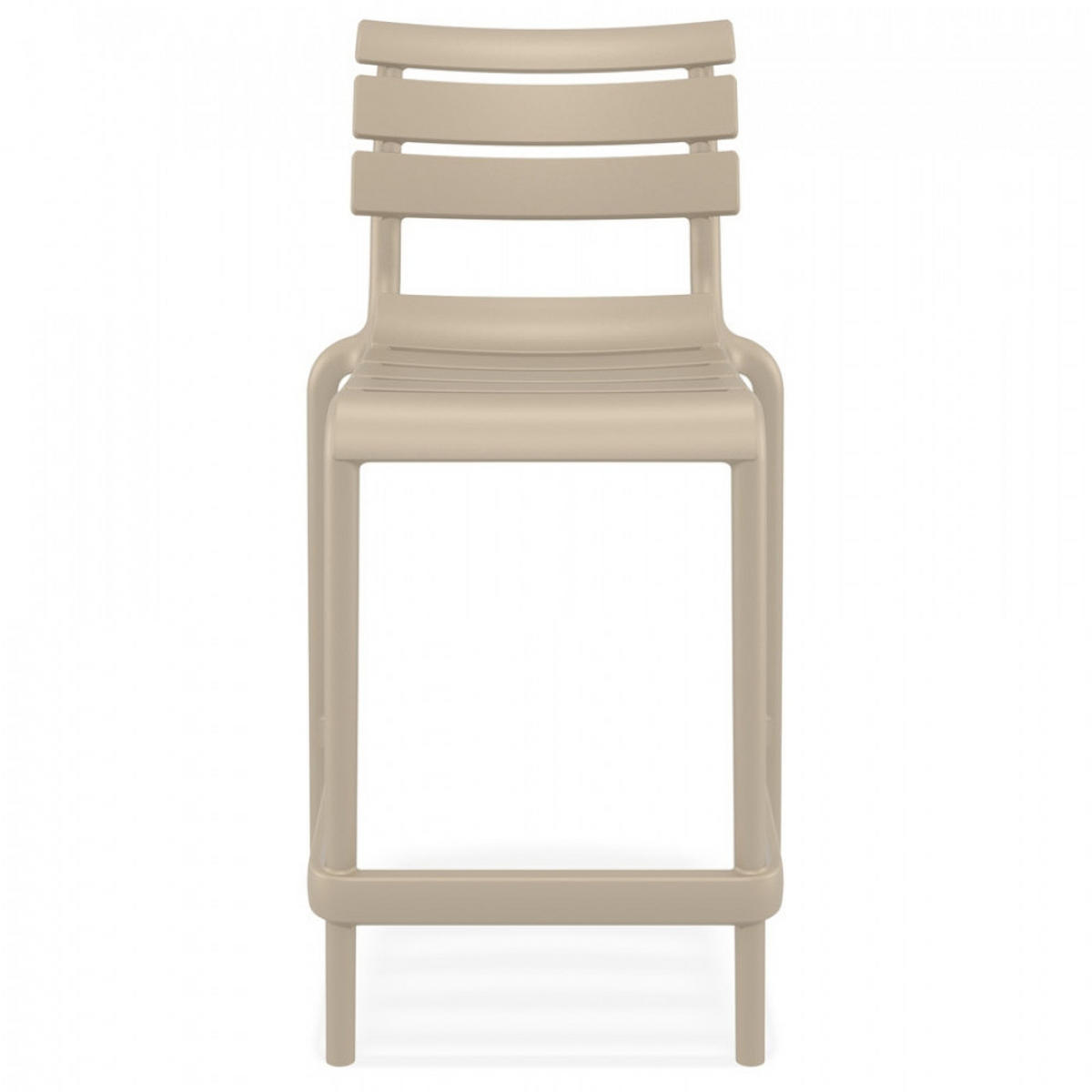 BARHOCKER Mol 52x95x55cm - Taupe, Kunststoff (52/95/55cm) - AlterEgo