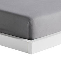 SPANNBETTTUCH Satinette - Hellgrau, Textil (90/200cm) - home&you