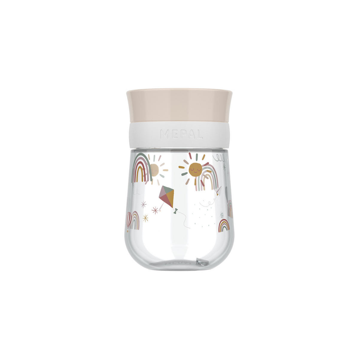 360° TRINKLERNBECHER Mio (2025) Sunshine & Rainbow 300 ml - Beige, Kunststoff (0.3L) - Mepal