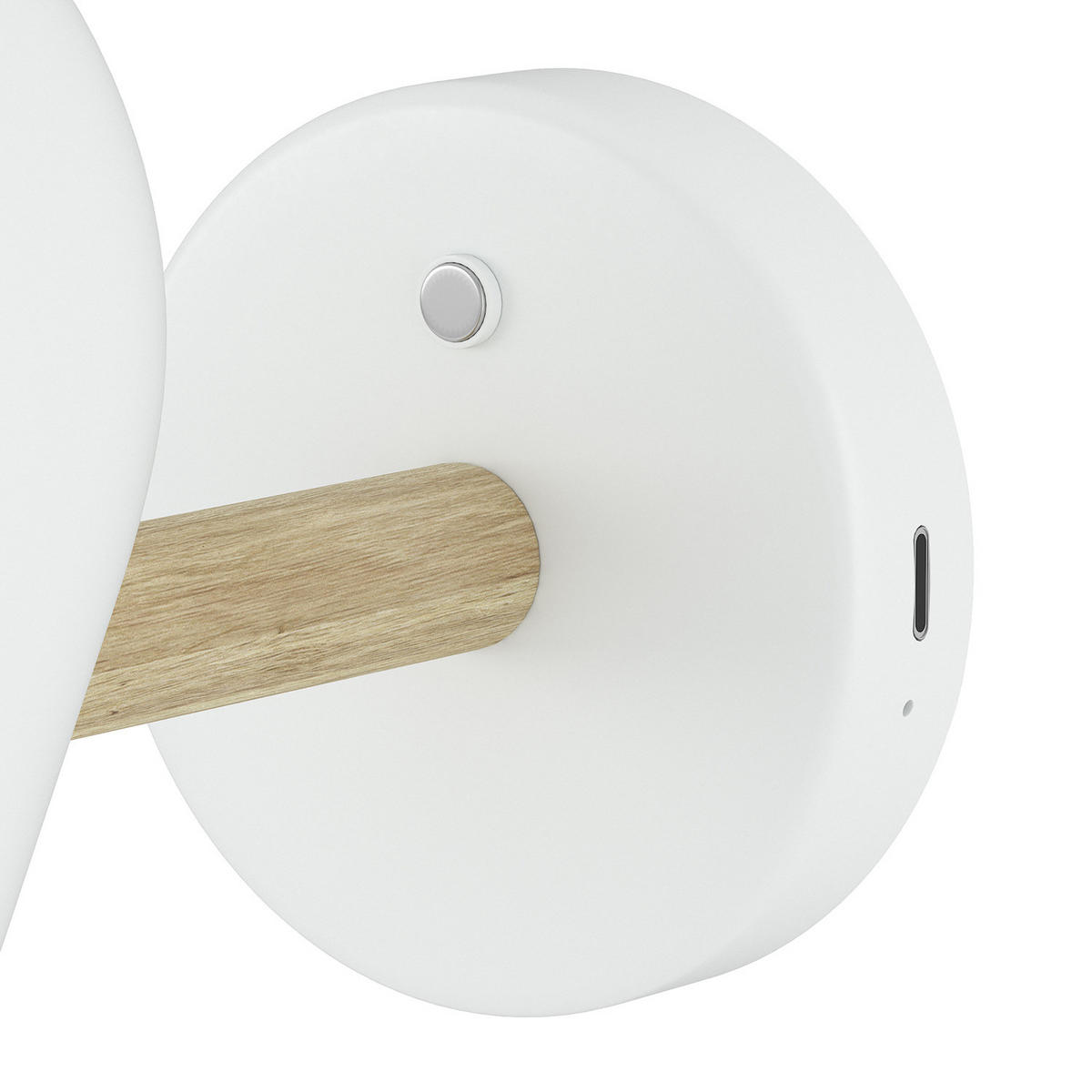 AKKU-WANDLEUCHTE - 3-Stufen-Dimmer - inkl. Fernbedienung - Weiß, Metall (12/15/25cm) - home24