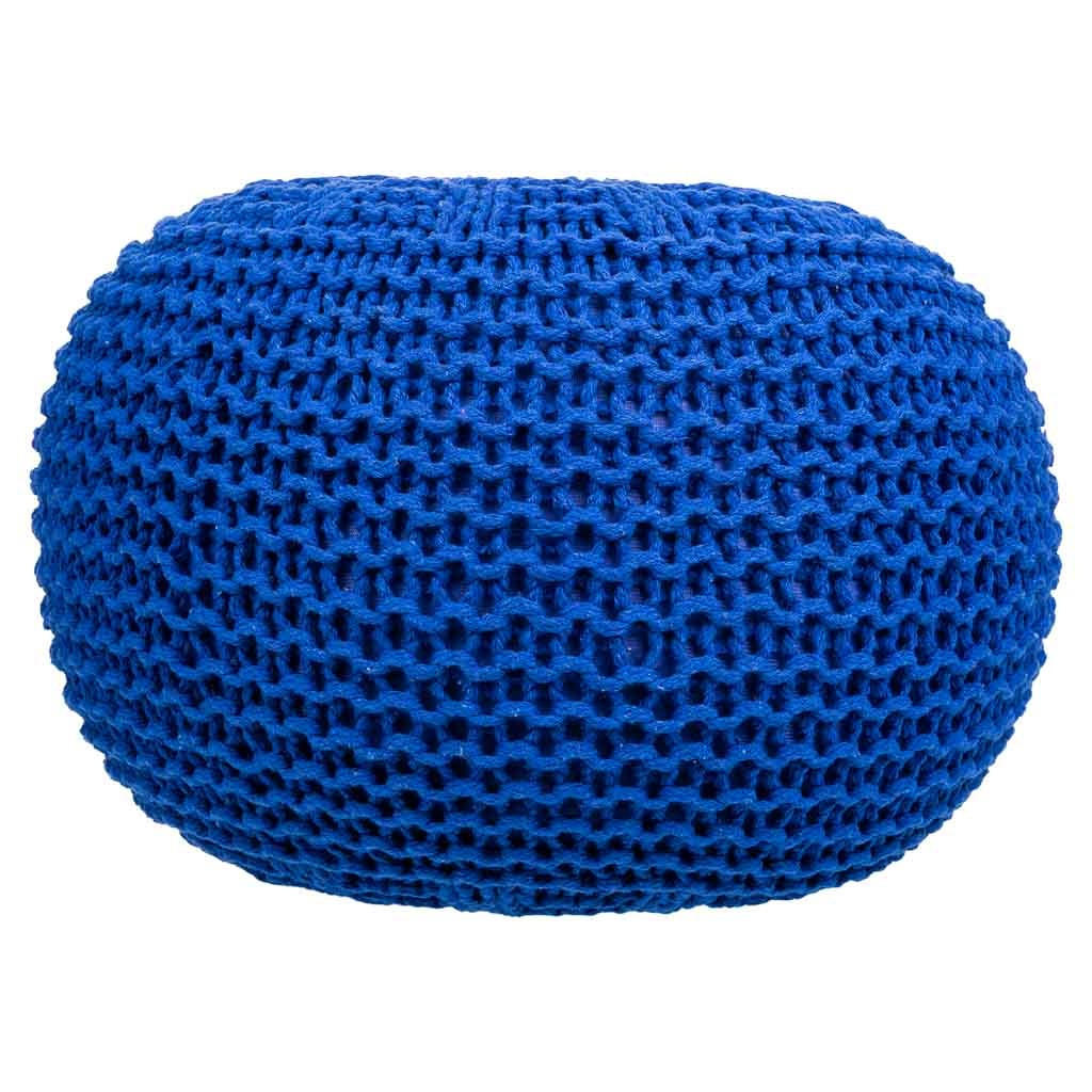 Thumbnail - Wanderlust Pouf, Blau, Textil, 38x28x38 cm, Wohnzimmer, Hocker, Poufs