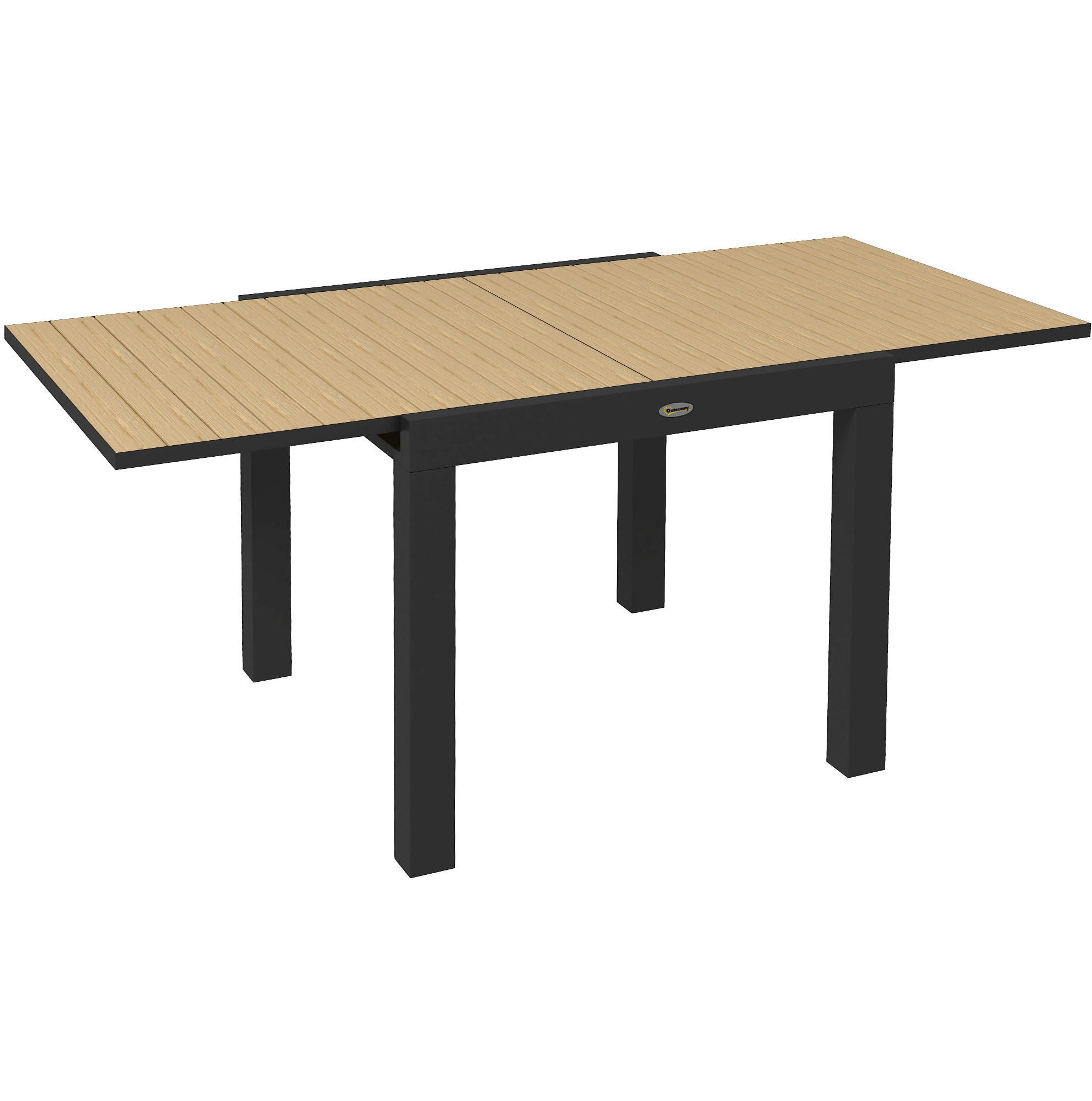 GARTENTISCH 162/80/75 cm gelb aus Aluminium ausziehbar - Gelb, Metall (162/80/75cm) - OKWISH