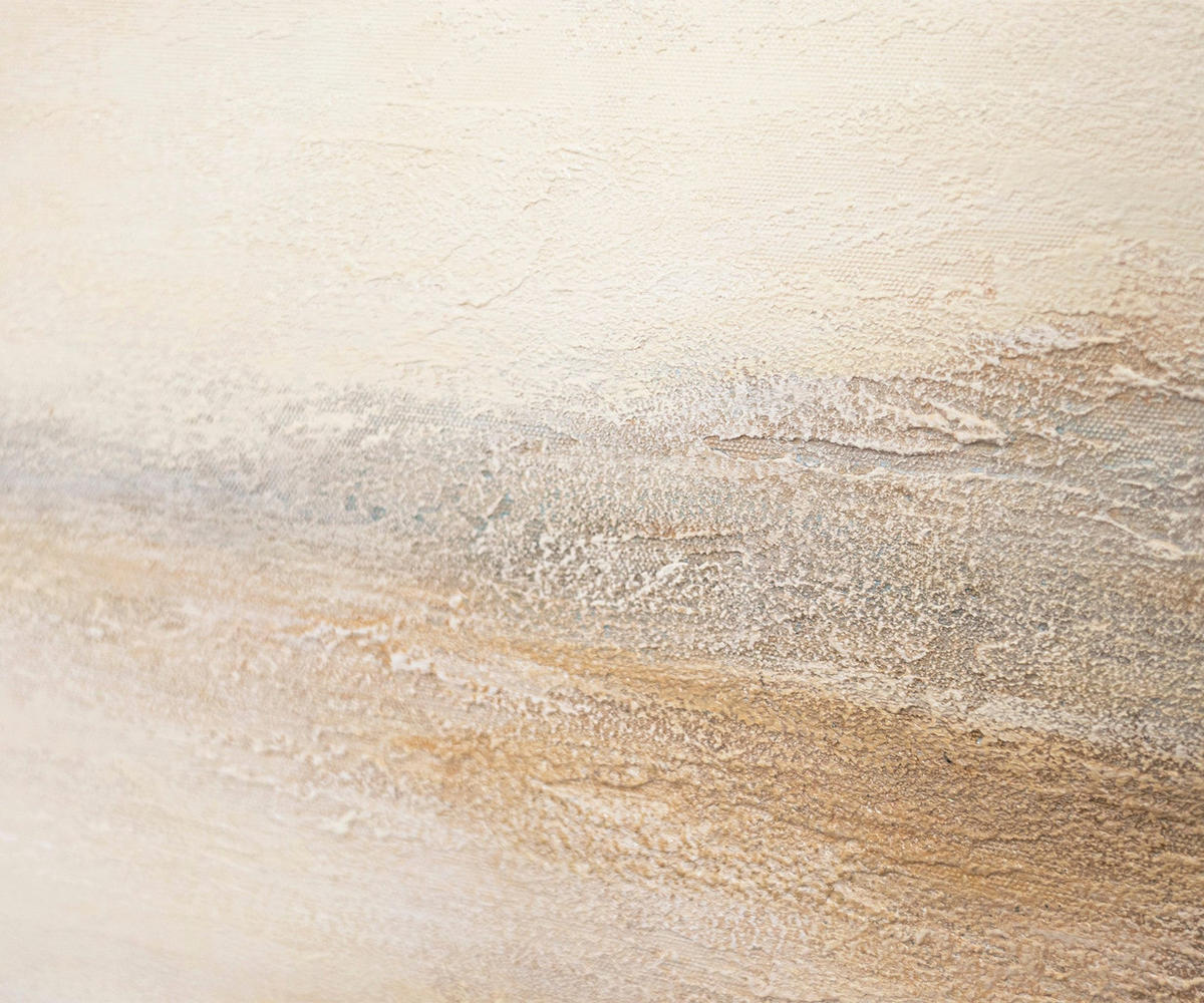 GEMÄLDE Nebeliger Morgen Schattenfugenrahmen Eichefarben 140x100 cm - Eichefarben, Holz (140/100cm) - YS-art gallery