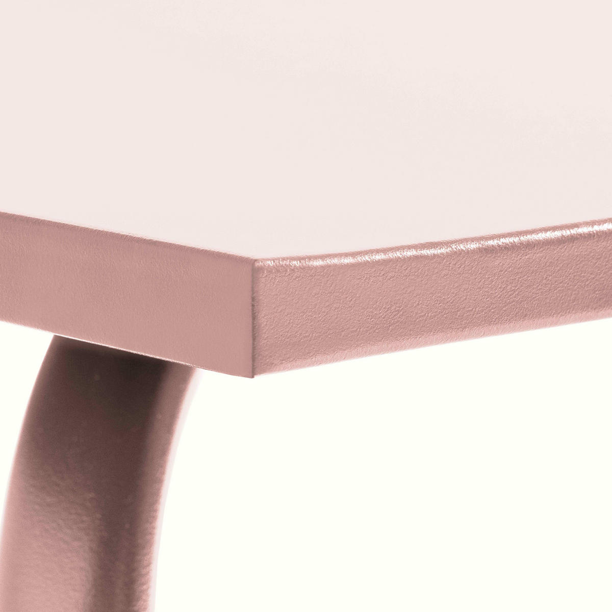 GARTENTISCH, Rosa - Pink, Metall (70/70/72cm) - Oviala