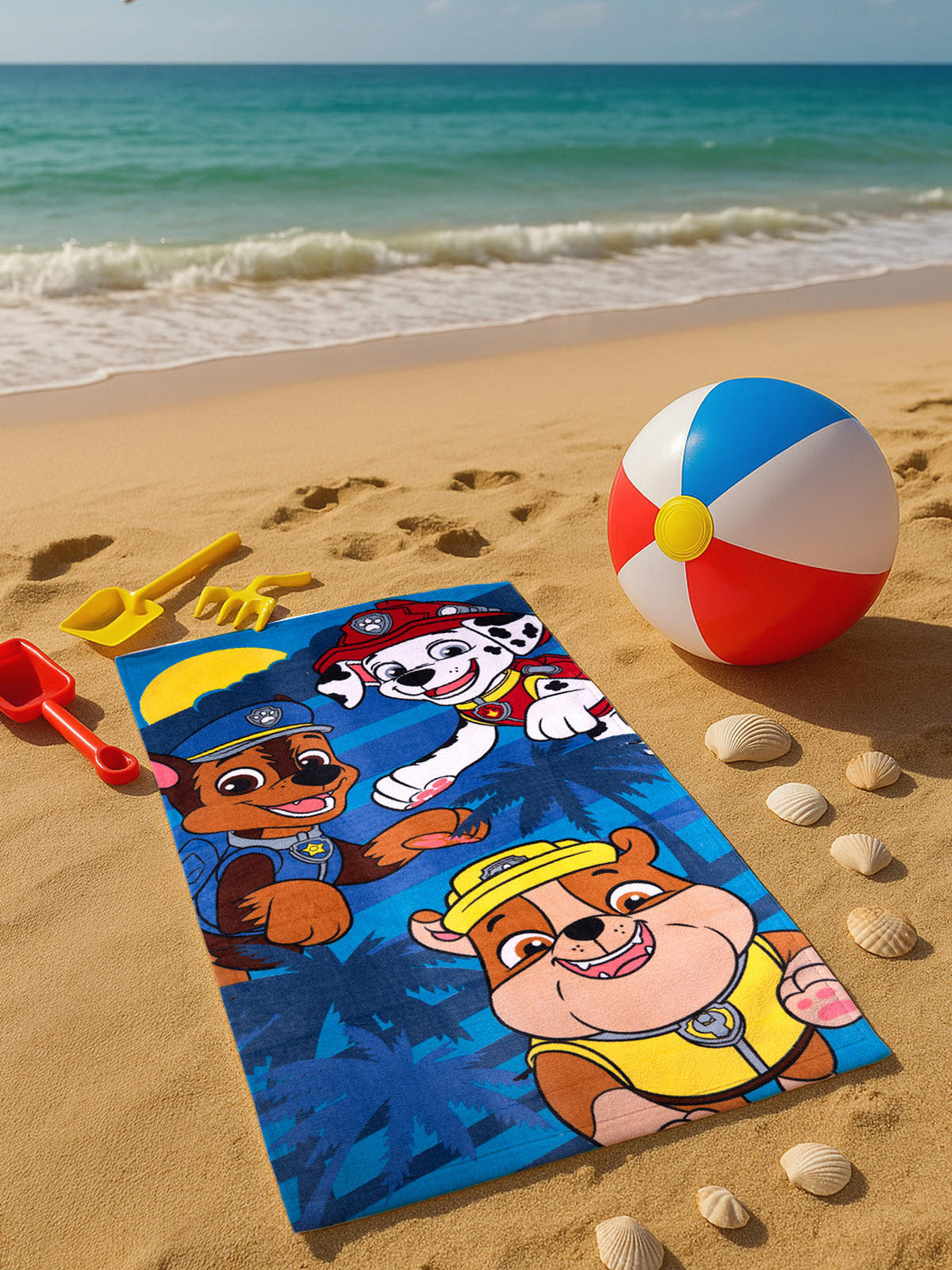 STRANDTUCH Paw Patrol Blau 140 x 70 cm - Blau, Textil (140/70cm) - Paw Patrol