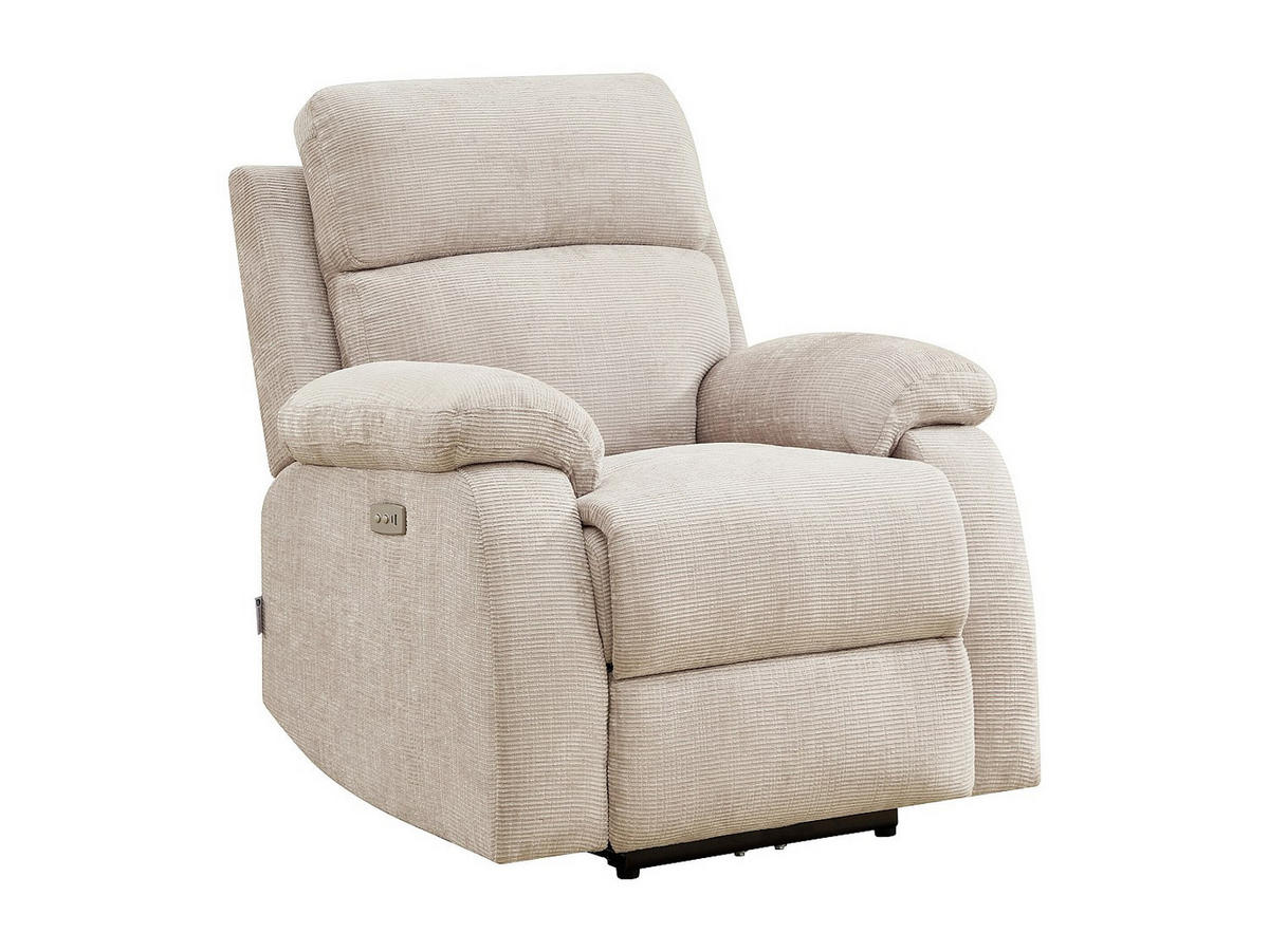 RELAXSESSEL - 1 Person - stoff - beige Koceni - Beige, Textil (91/100/96cm) - Vente-Unique