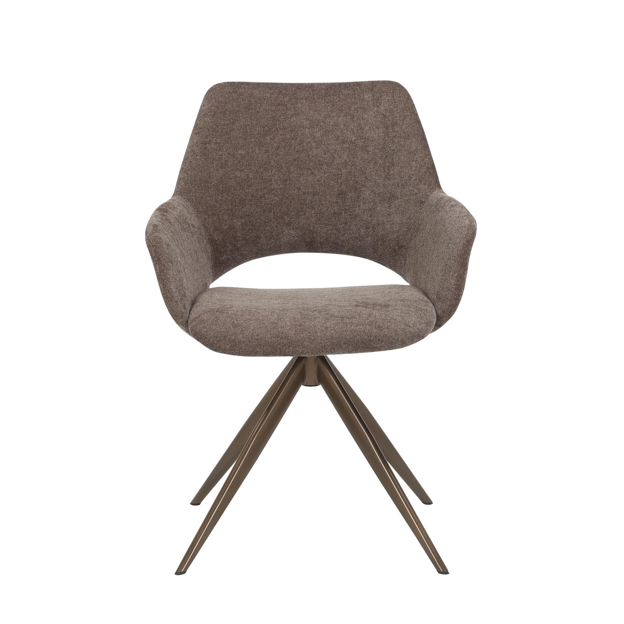 ESSZIMMERSTUHL Daisy Braun 60/61/82 cm - Braun, Textil (61/82/60cm) - Starfurn