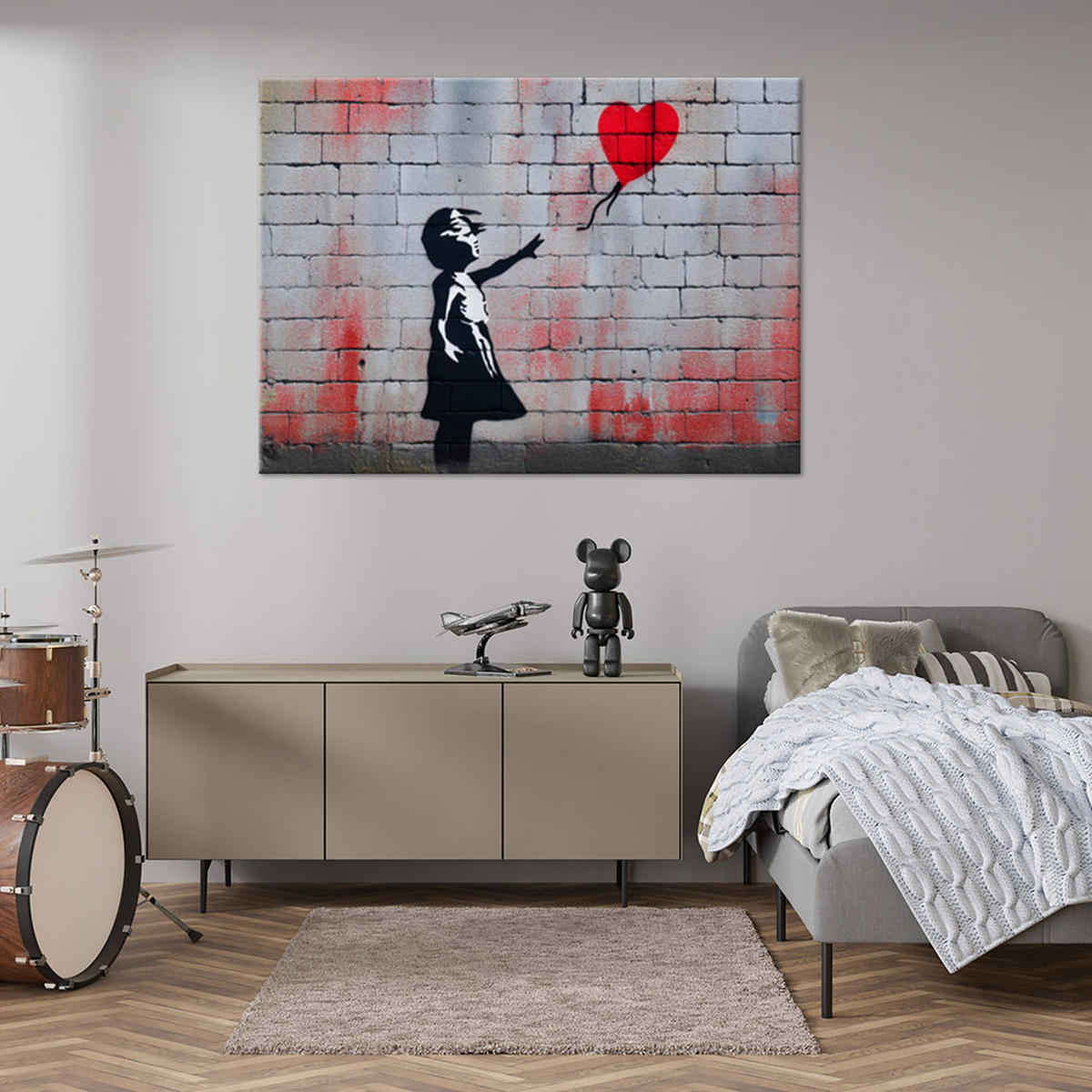 LEINWANDBILD Menschen & Charaktere 120x80cm - Grau, Textil (120/80cm) - Feeby