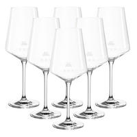 WEISSWEINGLÄSER GEEICHT Puccini Gastro-Edition transparent 0,2 l 6er Set - Transparent, Glas (0.2L) - Leonardo Living