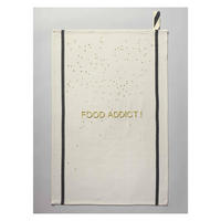 GESCHIRRTUCH Food Addict ekrü 50 x 70 cm - Weiß, Textil (70/50cm)